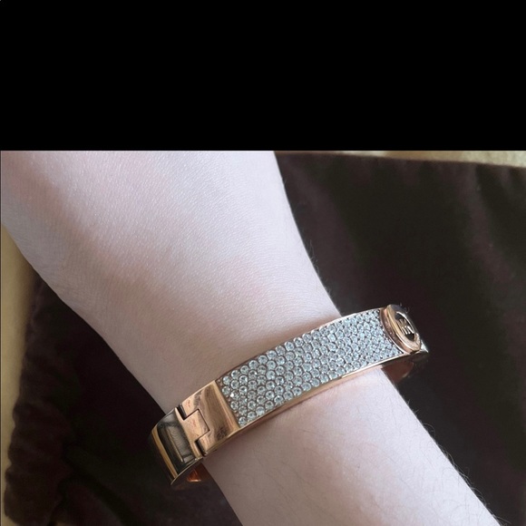 Michael Kors Rose Gold PaveBangle/Bracelet - Picture 8 of 8
